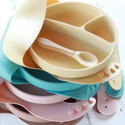 Coffret repas comme un grand Assiette Cuillère Bavoir