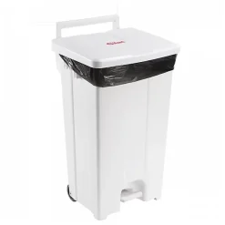 Collecteur à pédale 100 L - couvercle blanc