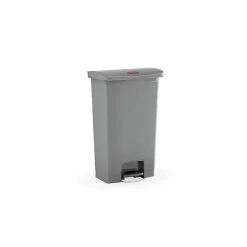 Collecteur déchets à pédale Slim Jim 50 litres - Gris