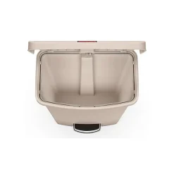 Collecteur déchets à pédale Slim Jim 50 litres - Gris