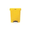 Collecteur déchets à pédale Slim Jim 30 litres - Jaune