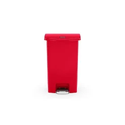 Collecteur déchets à pédale Slim Jim 68 litres - Rouge