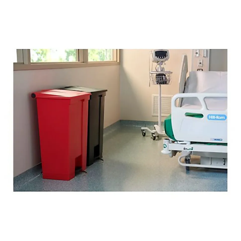 Collecteur professionnel à pédale dechets sanitaires 87 litres