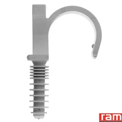 Collier cheville RAMCLIP gris simple - Diamètre : 22 - Boîte de 100