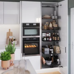 Colonne coulissante 5 niveaux GoodHome Enden Pèbre 60 cm