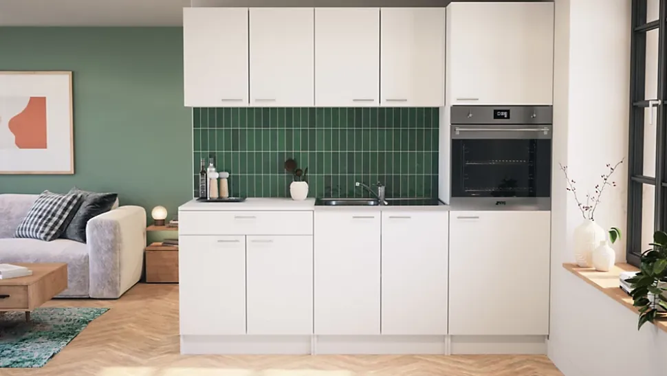 Colonne pour four 2 Primalight portes L. 60 cm blanc