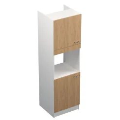 Colonne pour four Primalight 2 portes L. 60 cm chêne