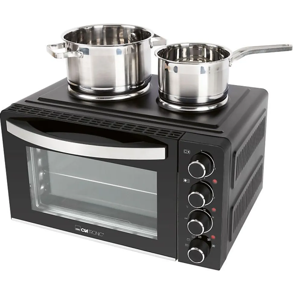 Combiné four 28L et double plaques de cuission Clatronic KK3786