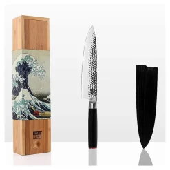 Combo BBQ Deluxe Couteaux Pakka 4 pièces - KOTAI - Couteau japonais Gris 33cm / 30cm