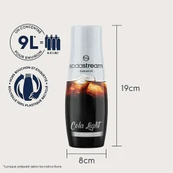 Concentrés SODASTREAM - Lot de 6 concentrés Cola Light - Jusqu'a 54L de boissons - 440 ml