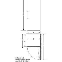 Congélateur armoire 70cm 289l no frost Bosch GSN51AWDV serie 6