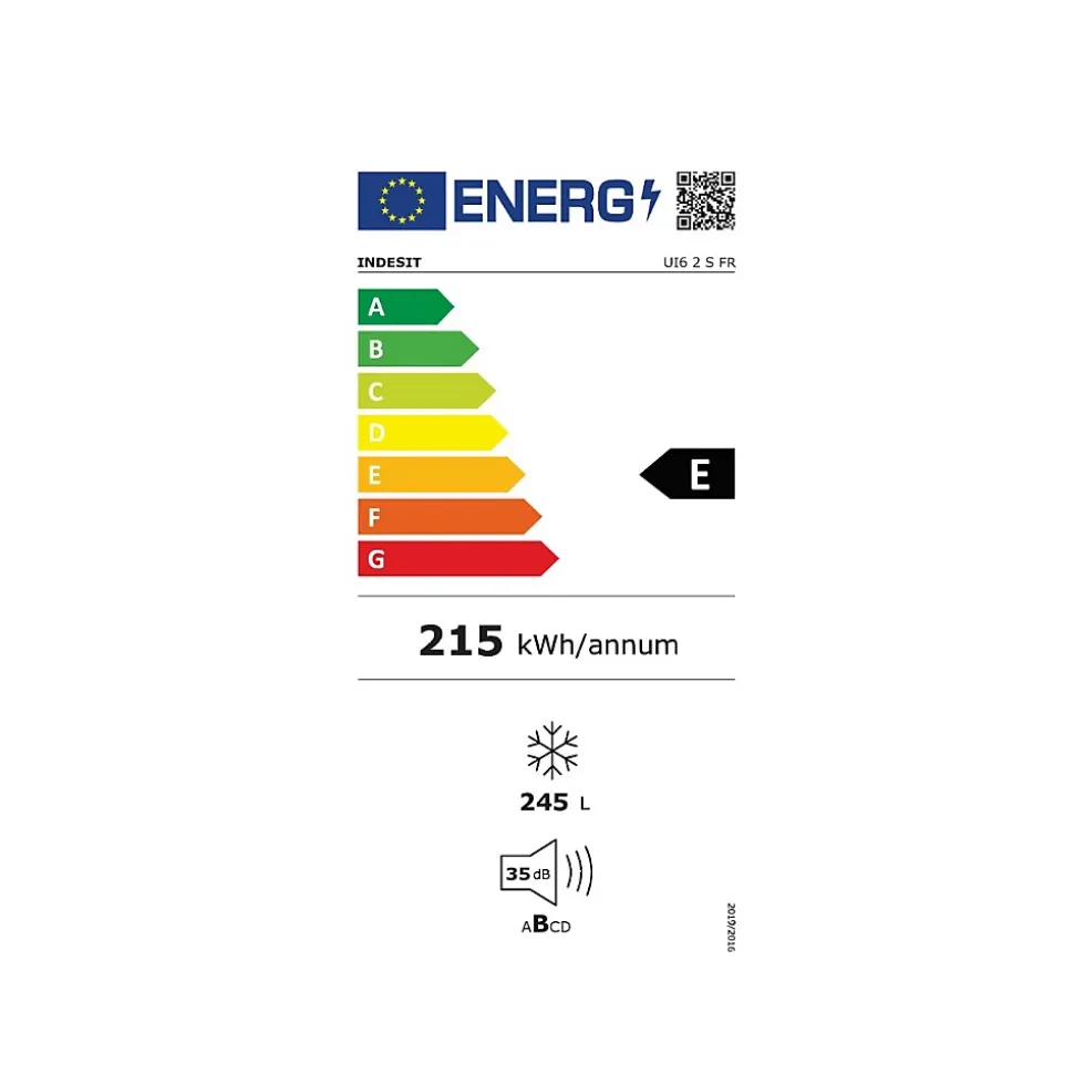 Congélateur armoire 59.5cm 245l statistique Indesit UI62SFR