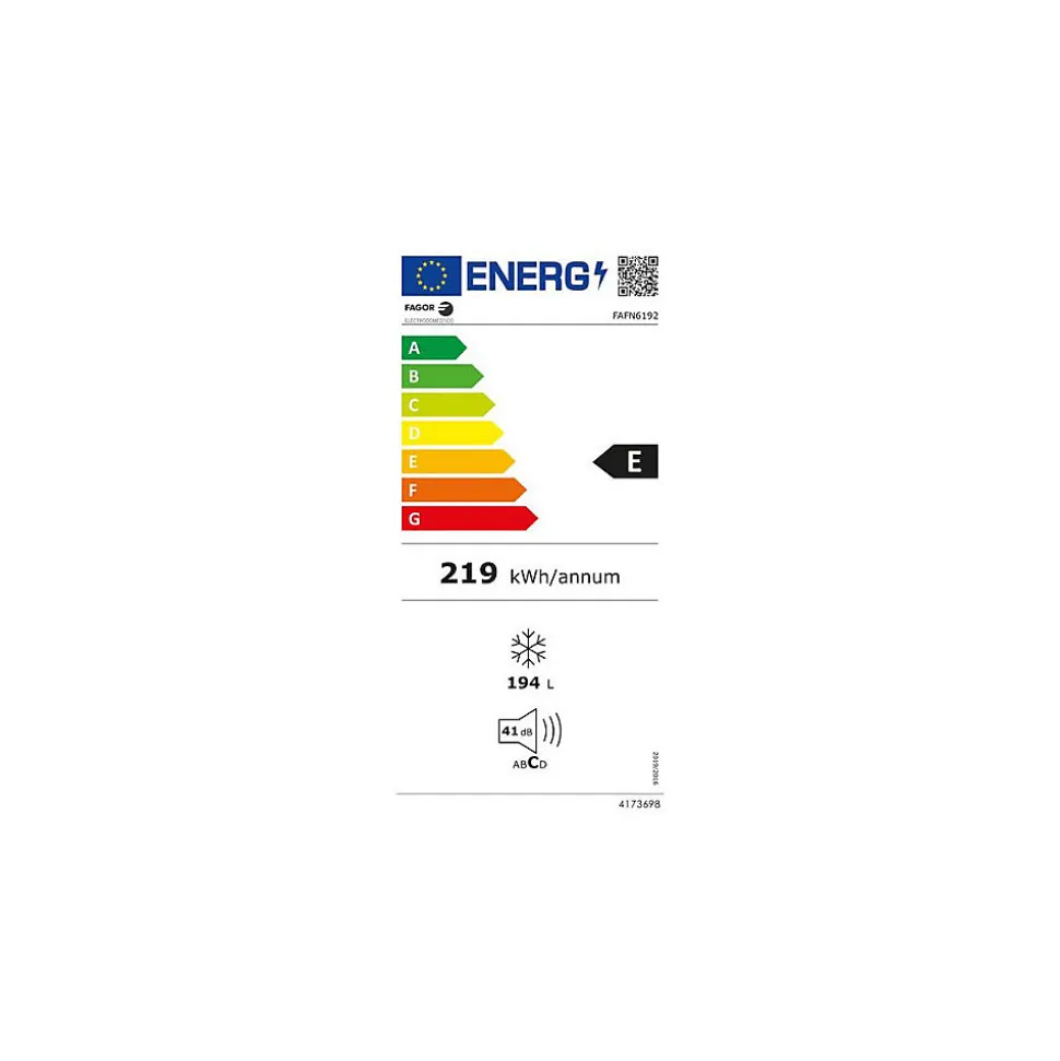 Congélateur armoire 194L No-Frost Autonomie 18h FAGOR