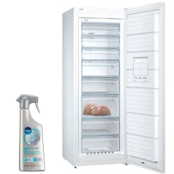 Congélateur armoire vertical blanc Froid ventilé 366L Autonomie 12h No-Frost BOSCH