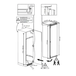 Congélateur intégrable à glissière 220l Beko BFNA247E40SN