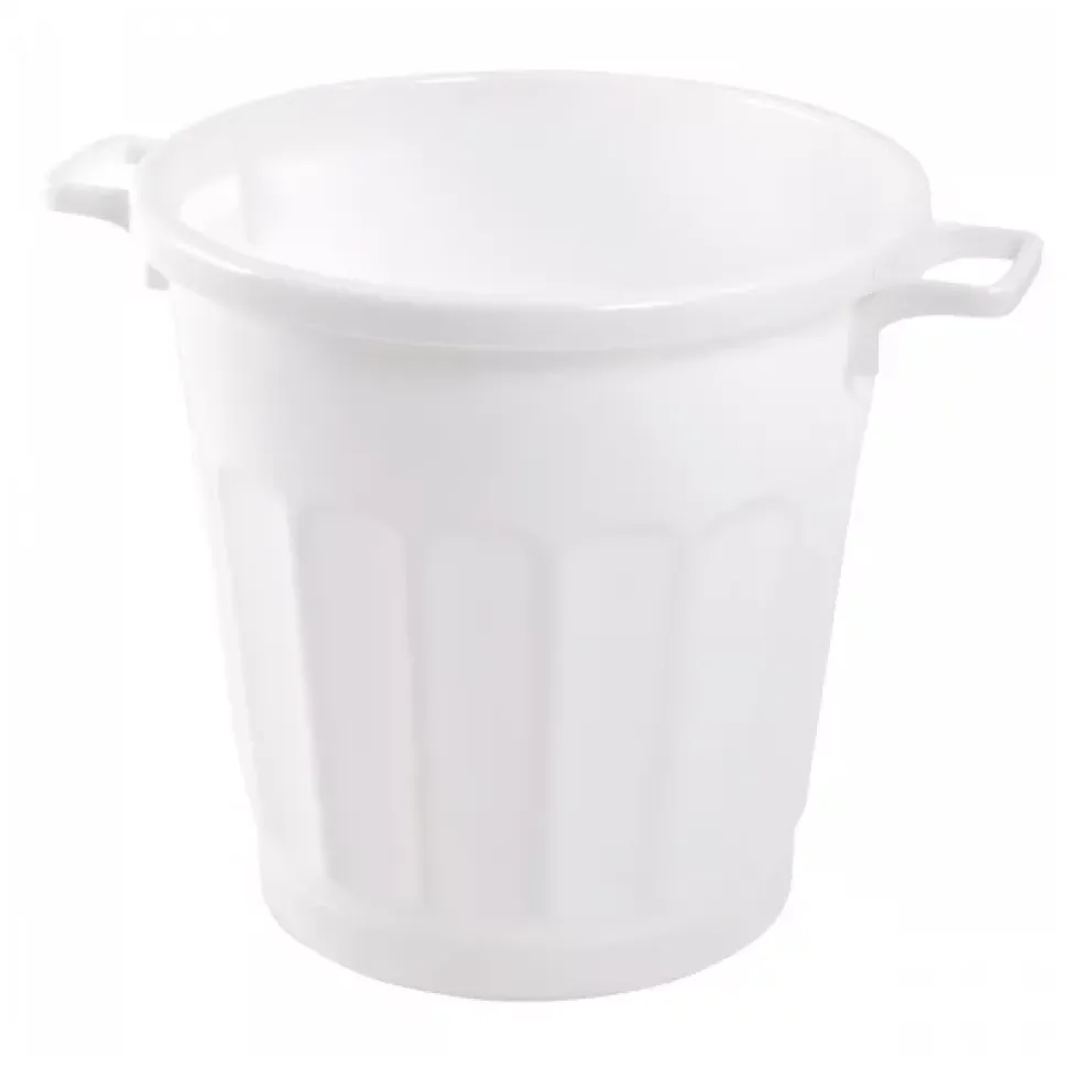 Conteneur alimentaire rond HACCP 50 L - blanc