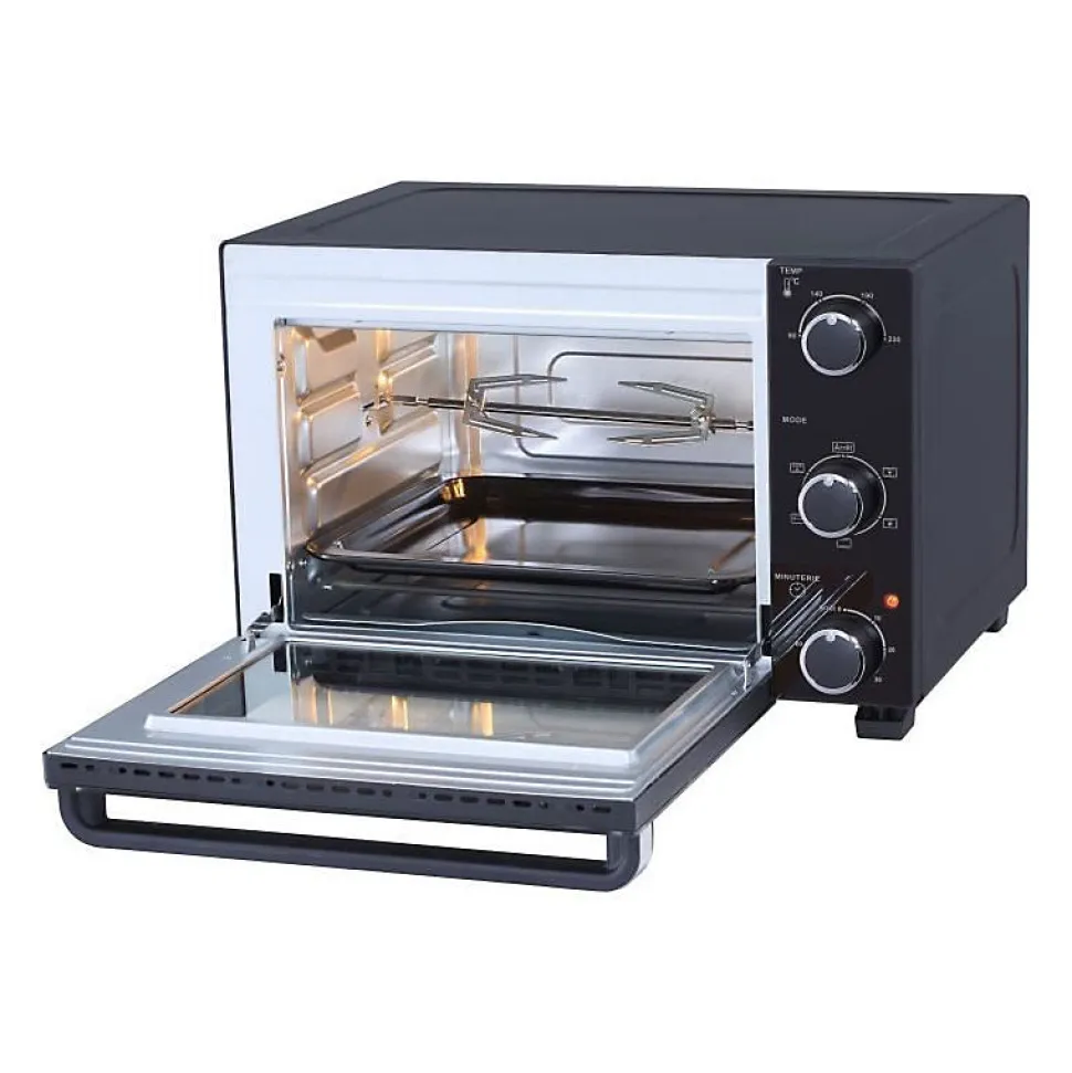 CONTINENTAL EDISON CEMF35B4 - Minifour électrique 35L noir - 1500W - Rotissoire, Convection naturelle