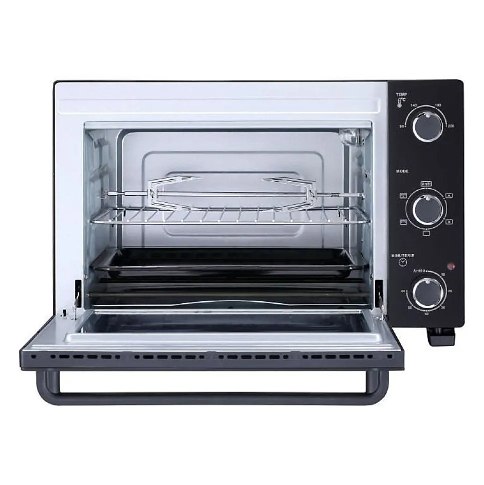 CONTINENTAL EDISON CEMF35B4 - Minifour électrique 35L noir - 1500W - Rotissoire, Convection naturelle