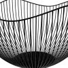 Corbeille à Fruits en Métal Noir 25 cm