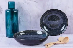 Corbeille à fruits IRIS 27,5cm et 32,5cm - 2 pièces - Bleu nuit