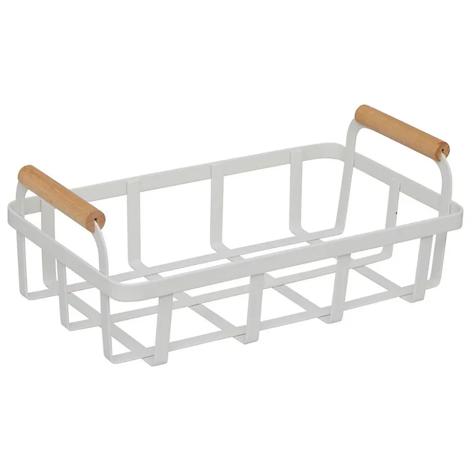 Corbeille à pain Balm L27,6cm blanc en métal - Blanc- 5five