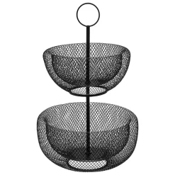 Corbeille 2 étages métal 24/29cm Mesh - 5Five