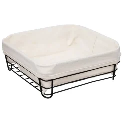 Corbeille en acier 25 cm - Beige Noir - 5Five