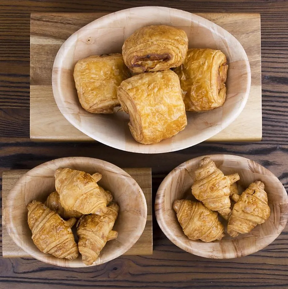 Corbeille ovale en bois petit modèle - 190 x 255 mm - Olympia