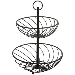 Corbeille torsade 2 étages métal 22/27cm - 5Five