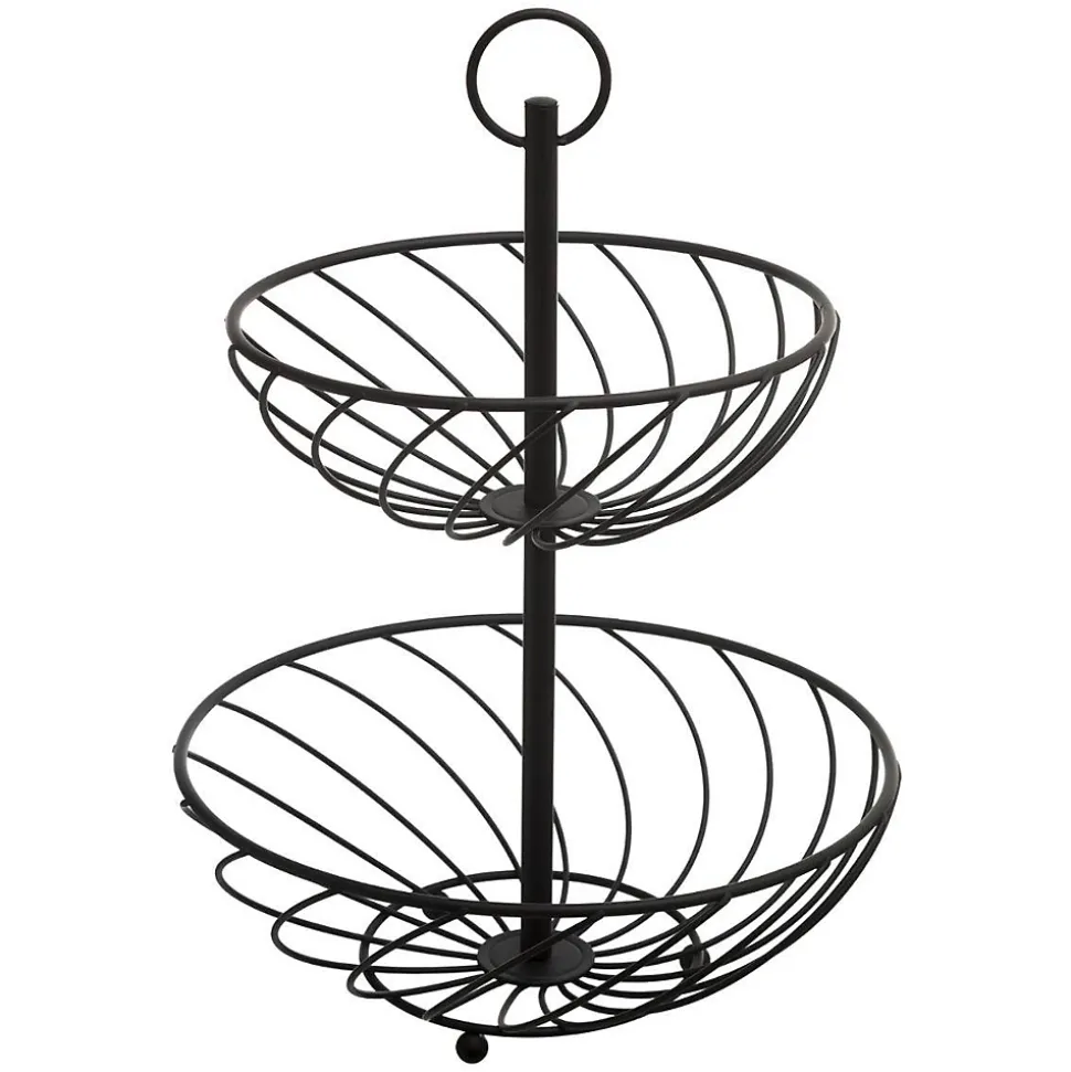 Corbeille torsade 2 étages métal 22/27cm - 5Five