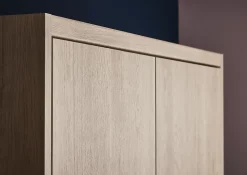 Corniche et bandeau cache-lumière GoodHome Chia chêne clair H. 35 mm x l. 2.4 m x Ep. 59.5 mm