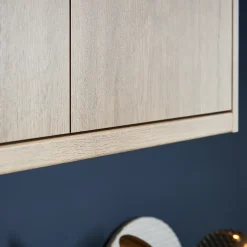 Corniche et bandeau cache-lumière GoodHome Chia chêne clair H. 35 mm x l. 2.4 m x Ep. 59.5 mm