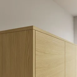 Corniche GoodHome Garcinia effet chêne H. 16 mm x l. 2,4 m x Ép. 16 mm