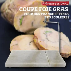 Coupe et présentation foie gras en marbre 23 x 15 cm FM Professional