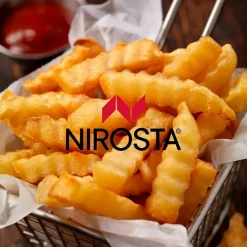 Couteau à lame ondulée pour frites, légumes et fruits Nirosta