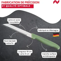 Couteau à légumes 19 cm Nirosta Elemental