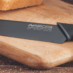 Couteau à pain dentelé Nirosta Black Edition