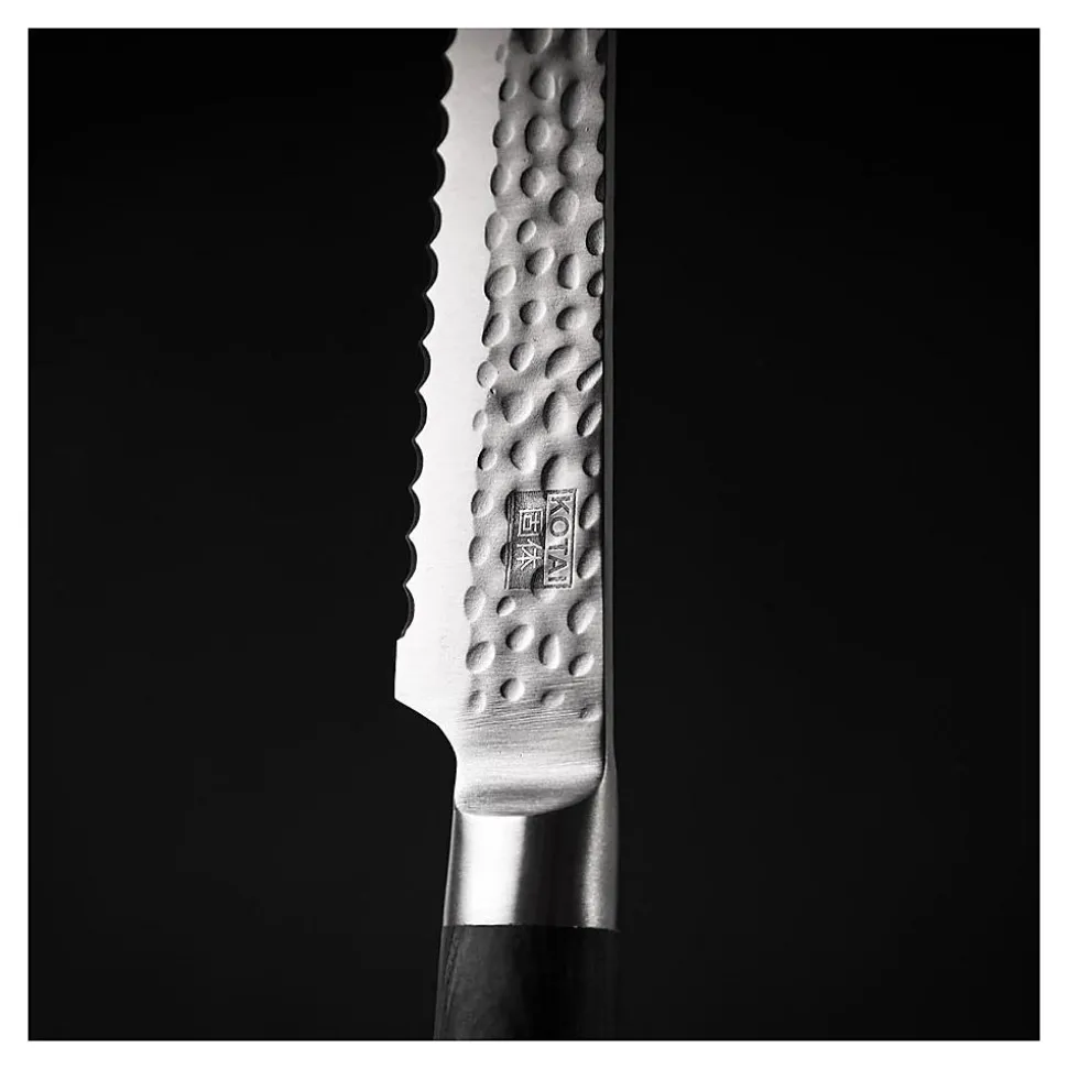 Couteau à pain dentelé Pakka Lame 20 cm - KOTAI - Couteau japonais Gris 20cm / 33cm