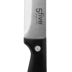 Couteau à trancher inox - lame 20cm Essentiel Black - 5Five