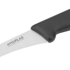 Couteau Bec d'Oiseau Noir 65 mm - Hygiplas