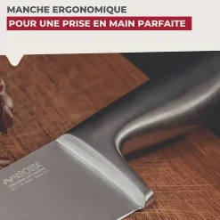 Couteau de chef 33 cm en inox Nirosta Star