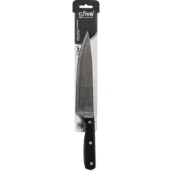 Couteau de chef inox - lame 20cm Essentiel Black - 5Five