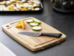 Couteau de chef noir en acier inoxydable Ace taille moyenne