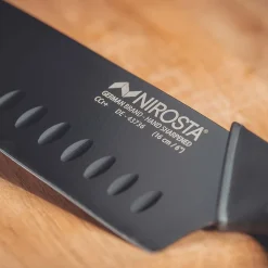 Couteau de cuisine Santoku lame de 16 cm Nirosta Black Edition