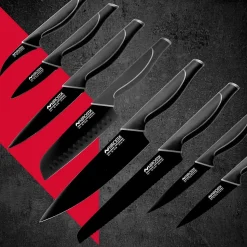 Couteau de cuisine Santoku lame de 16 cm Nirosta Black Edition