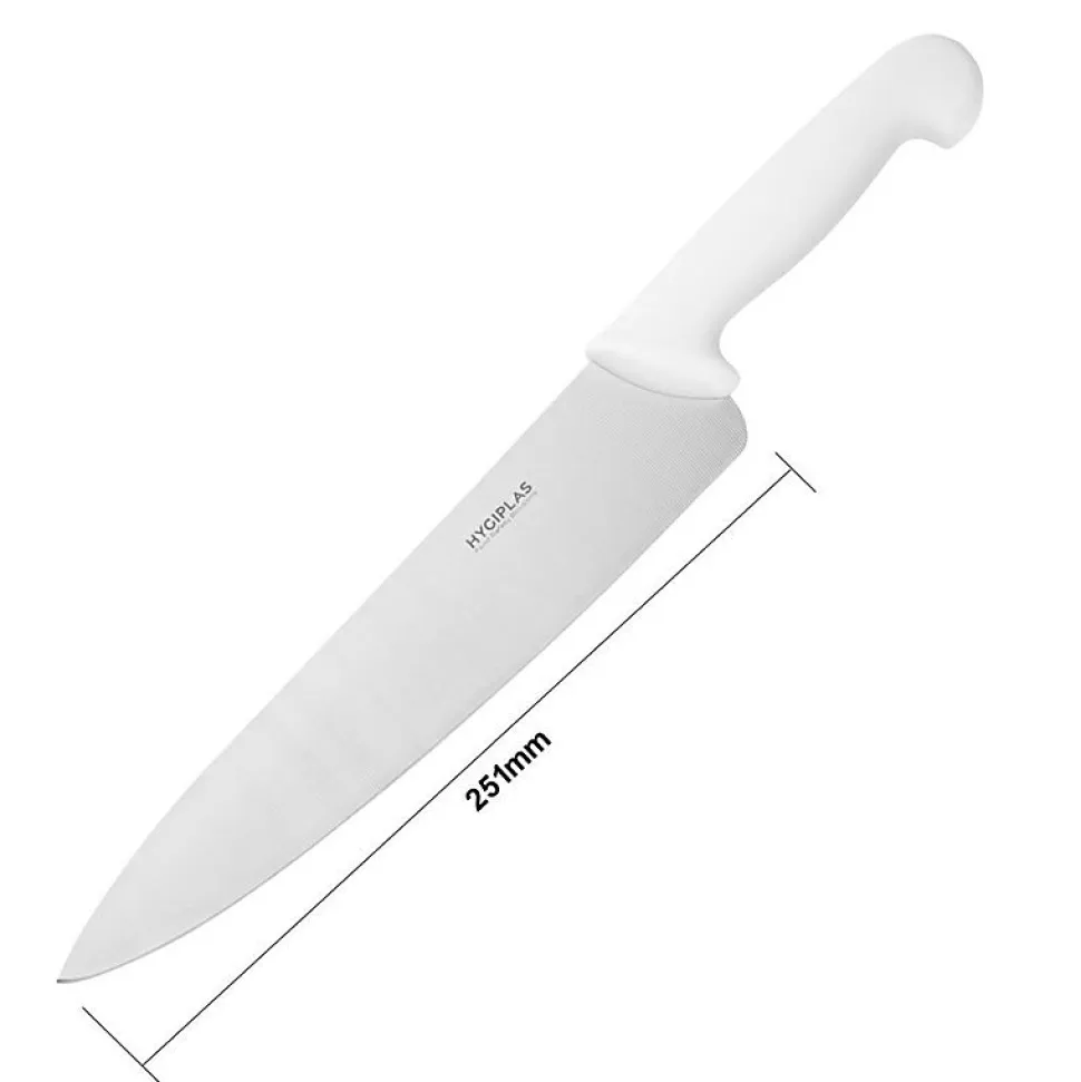 Couteau de Cuisinier Blanc Professionnel 255 mm - Hygiplas