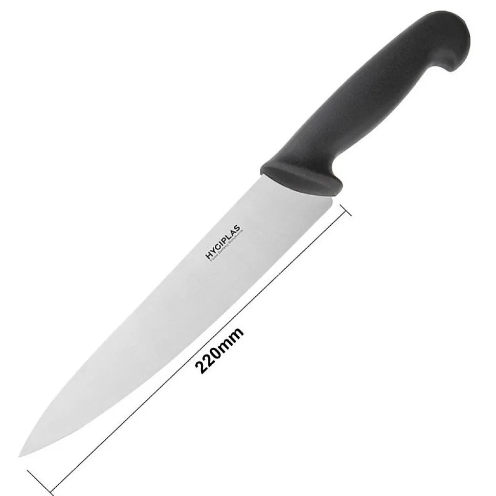 Couteau de Cuisinier Noir 215 mm - Hygiplas