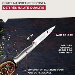 Couteau d'office en inox 20 cm en tout Nirosta Star