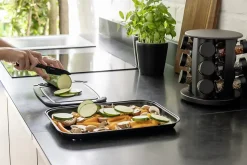 Couteau polyvalent noir en acier inoxydable petite taille