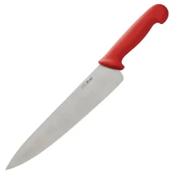 Couteau Professionnel de Cuisinier Rouge 255 mm - Hygiplas